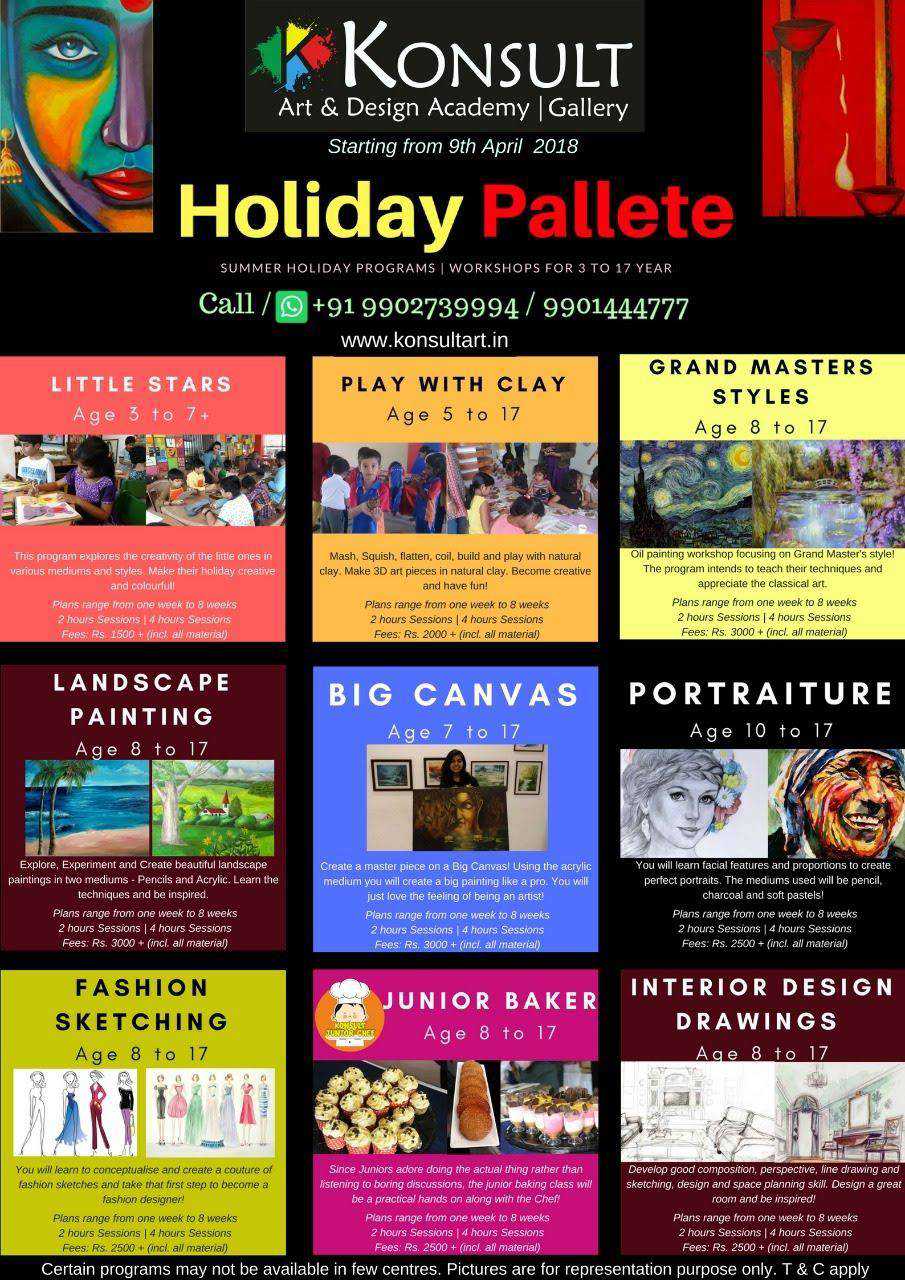 Holiday Pallete- Summer Camp at Konsult Art