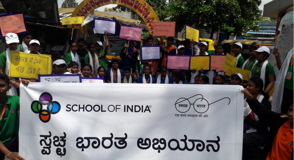 School Of India - Bannerghatta Road- Swach Bharath Abhiyaan a