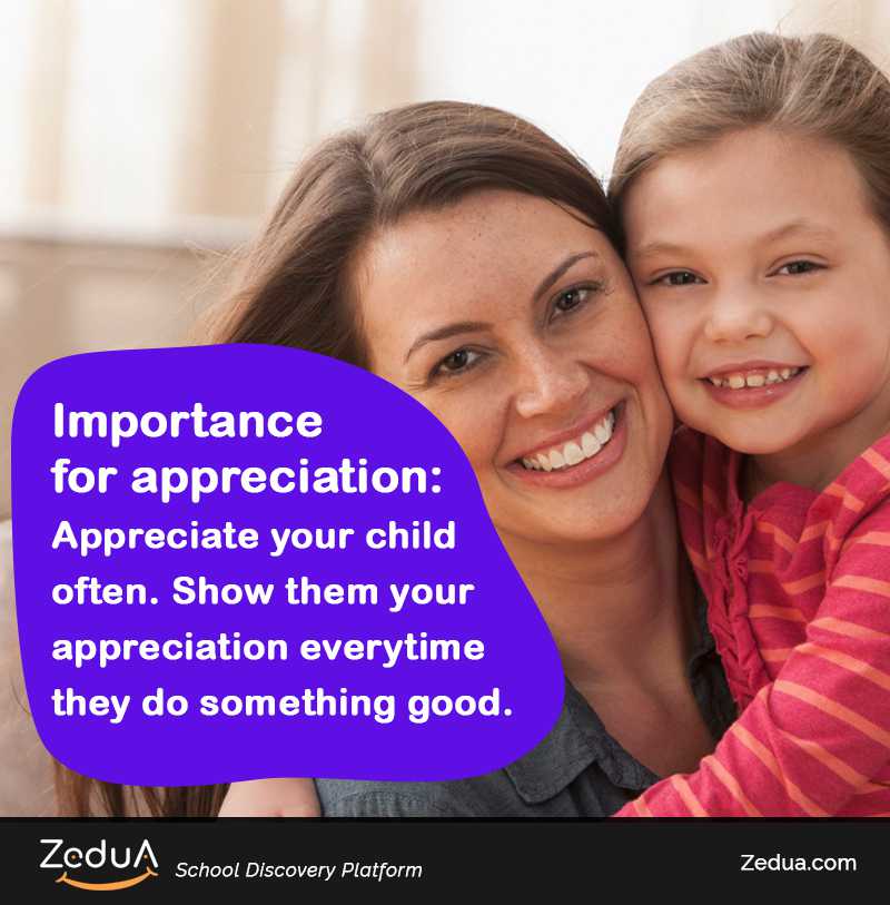 Importance for appreciation - General parenting tips | Zedua.com